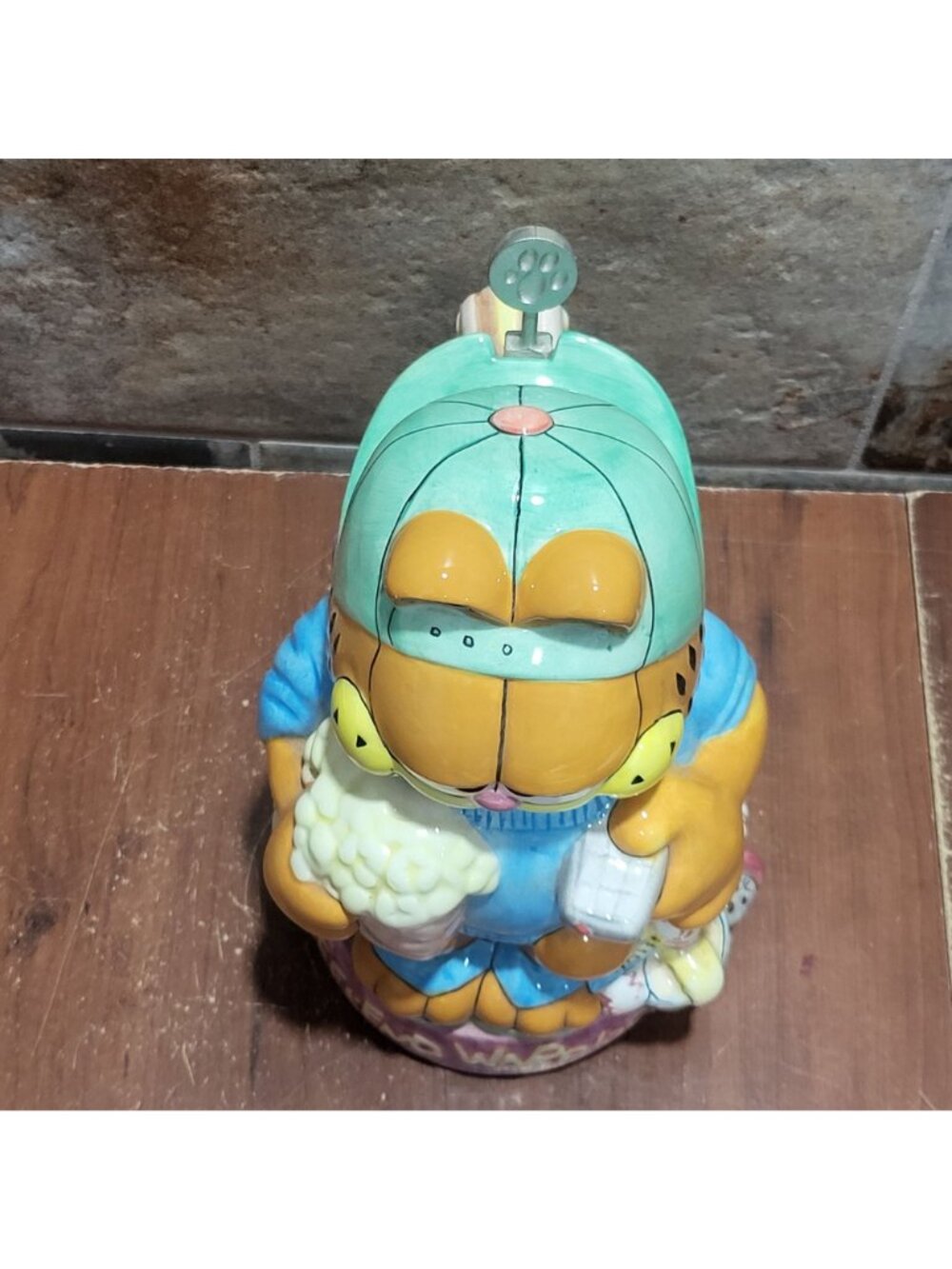 VTG Garfield Weekend Warrior Collectors Stein Danbury Mint  Jim Davis Paws 1993 - Picture 4 of 14